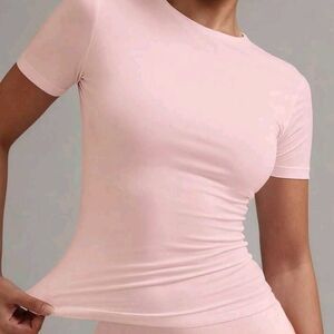 Women's Pink Short Sleeve Top